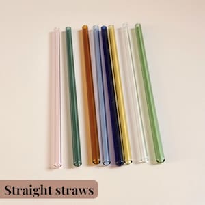 Eco Friendly Iced Coffee straw straight glass straws