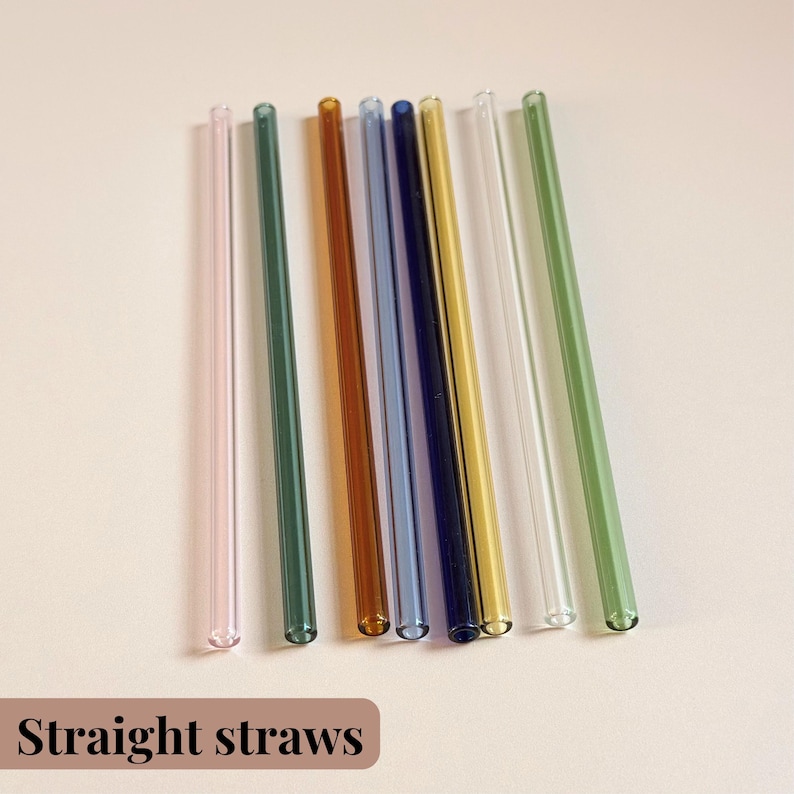 Eco Friendly Iced Coffee straw straight glass straws