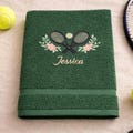 Personalized embroidered tennis towel his and her gift 100% cotton custom name towel gift for coach tennis lover gift team gift