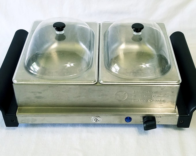 Bella Cucina Artful Food Double Buffet Server and Warming Tray is in