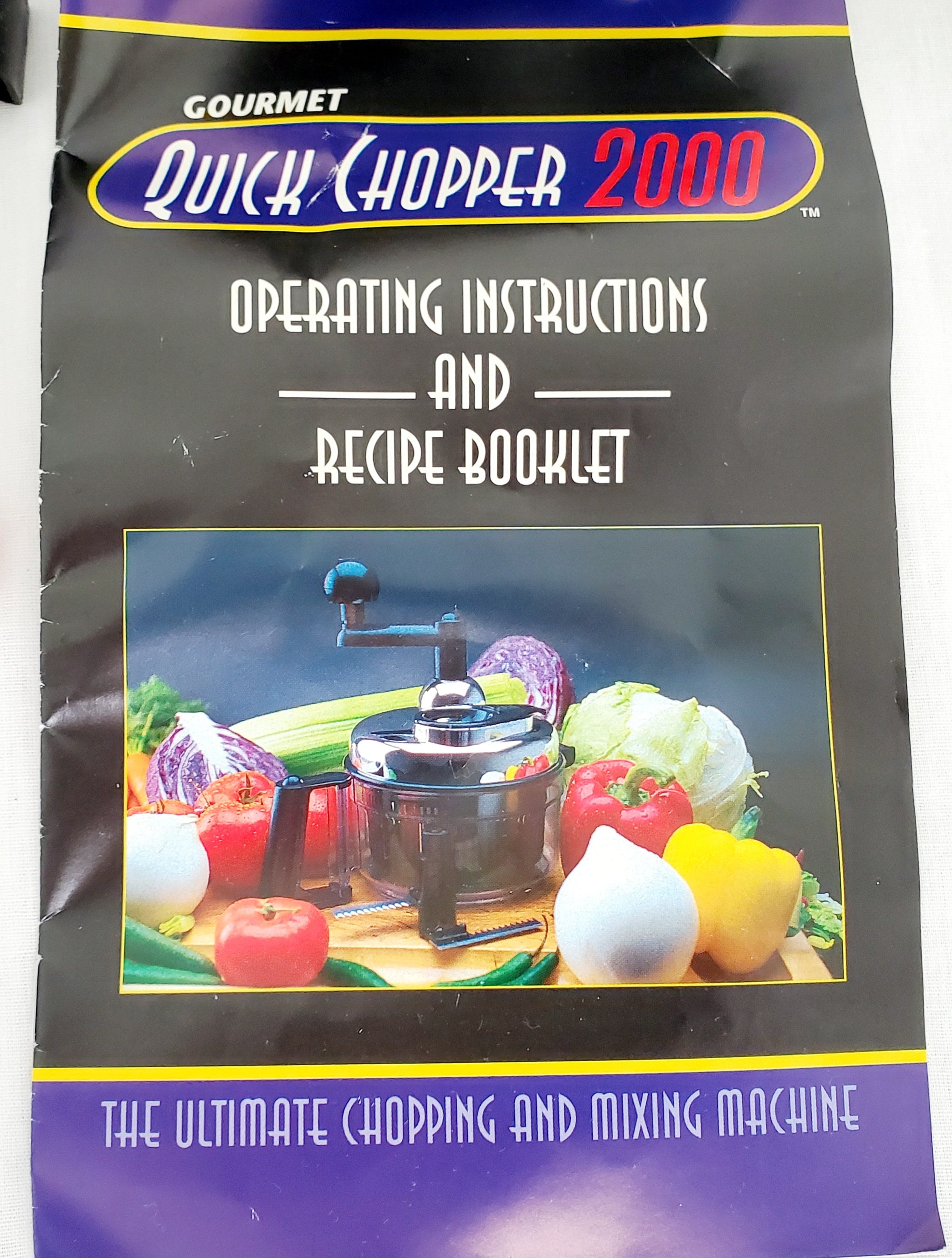 Vintage Gourmet Quick Chopper 2000 Has Never Been Used and is in