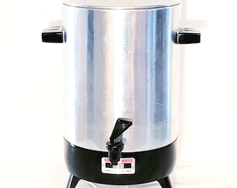 Vintage Empire Matic Electric Percolator: 32-Cup Automatic Coffee Maker