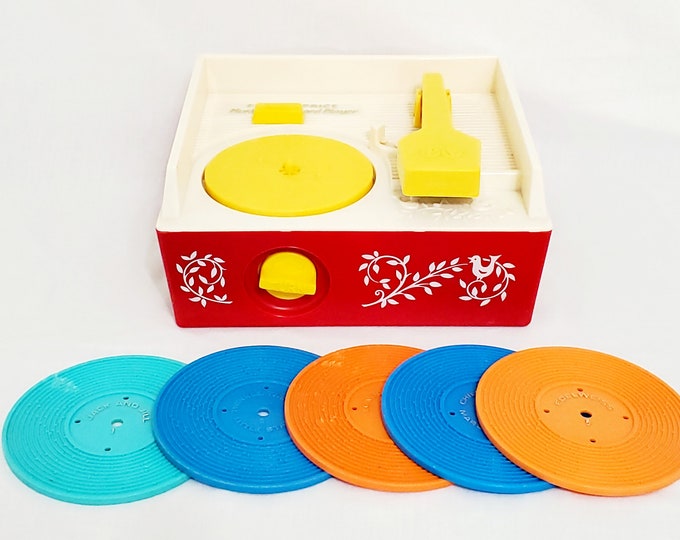 Fisherprice Music Box Record Player With 5 Records and 10 Etsy