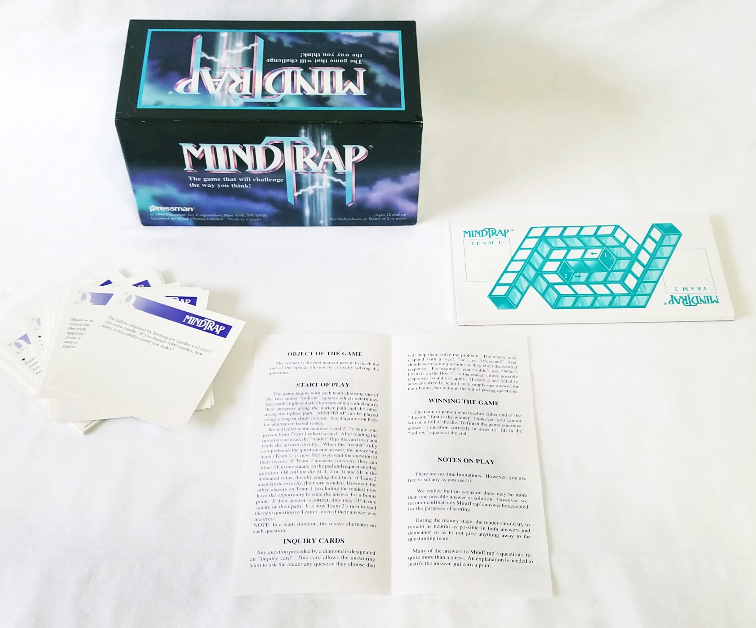 Mindtrap The Game That Will Challenge The Way You Think Is Etsy