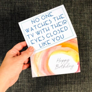 TV Joke Father's Day Card FATHER'S DAY Greeting Card Dad Joke Card Man Card Husband Father's Day Funny Father's Day Card Dad Card image 7
