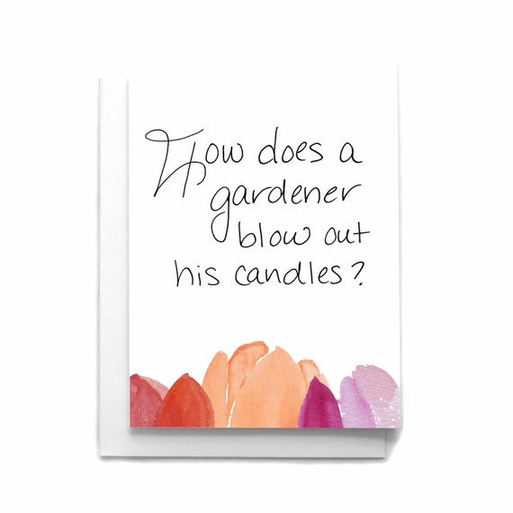 Carte De Plaisanterie Danniversaire De Jardinier Carte De Etsy Carte De Plaisanterie Danniversaire De Jardinier Carte De Etsy