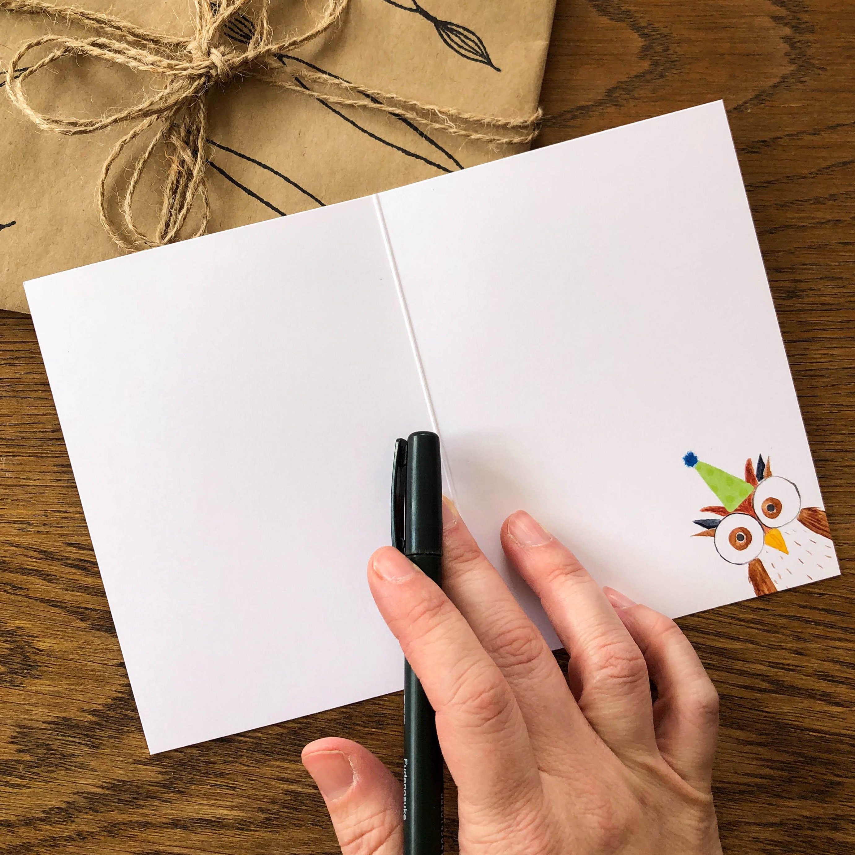 Owl Joke Birthday Card Birthday Greeting Card Funny Card Etsy