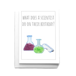 Scientist Pun Birthday Card | Birthday Greeting Card | Science Pun | Science Joke | Fun Birthday Card | Funny Science Birthday Card