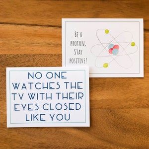 TV Joke Father's Day Card FATHER'S DAY Greeting Card Dad Joke Card Man Card Husband Father's Day Funny Father's Day Card Dad Card image 6