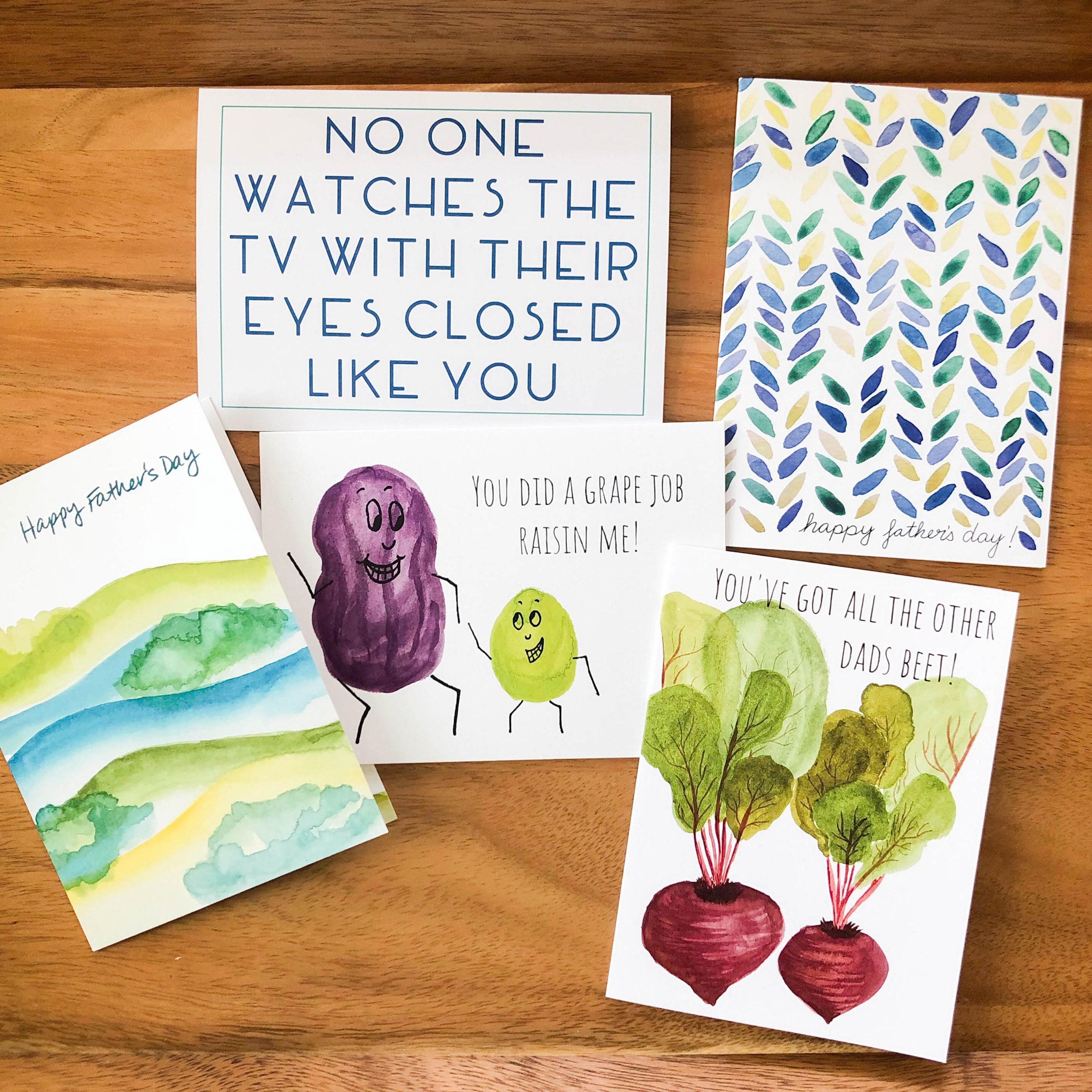 Grape Pun Father's Day Card Raisin Pun Card Father's Day Card Dad Joke