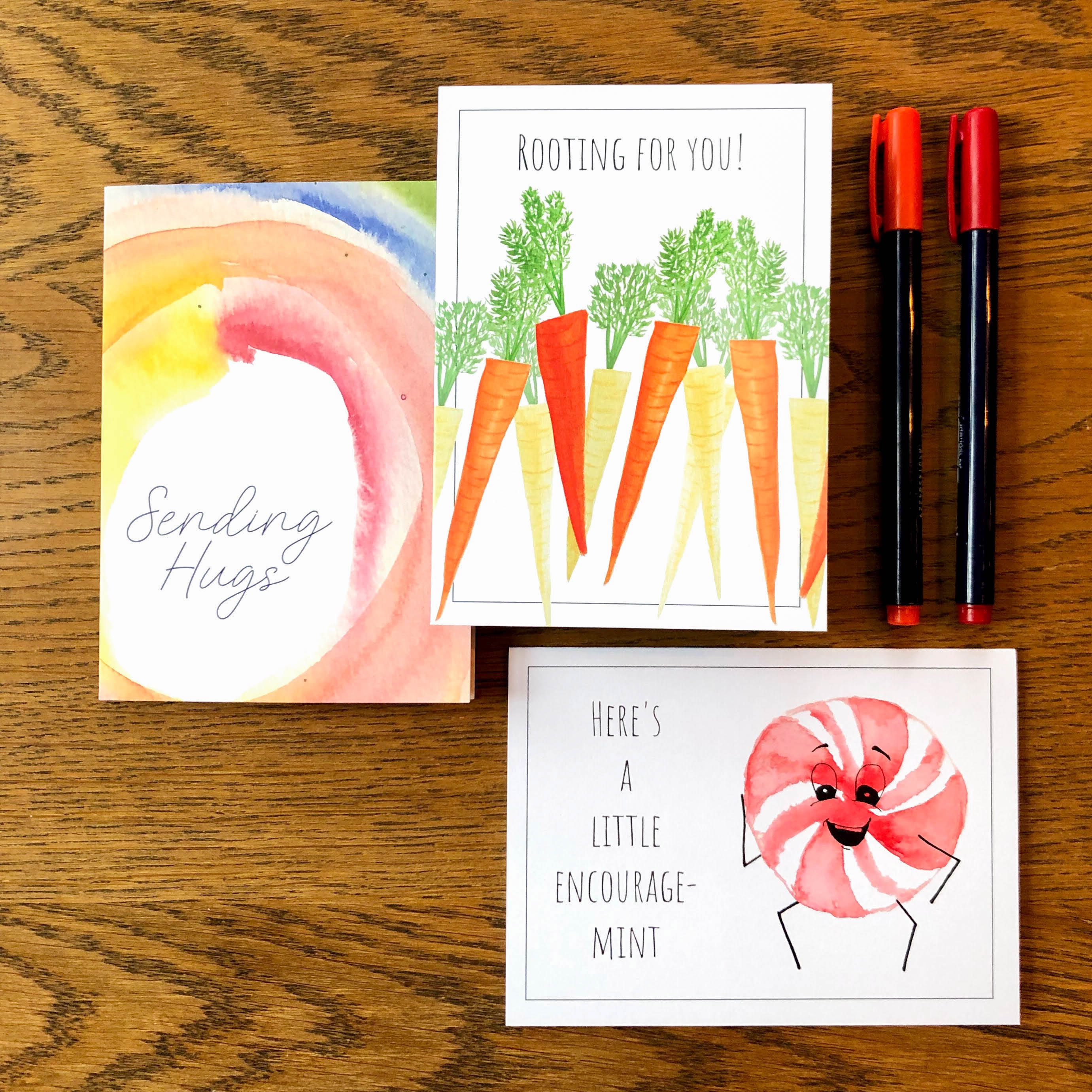 5 Pack of Encouragement Greeting Cards Encouragement Card Collection