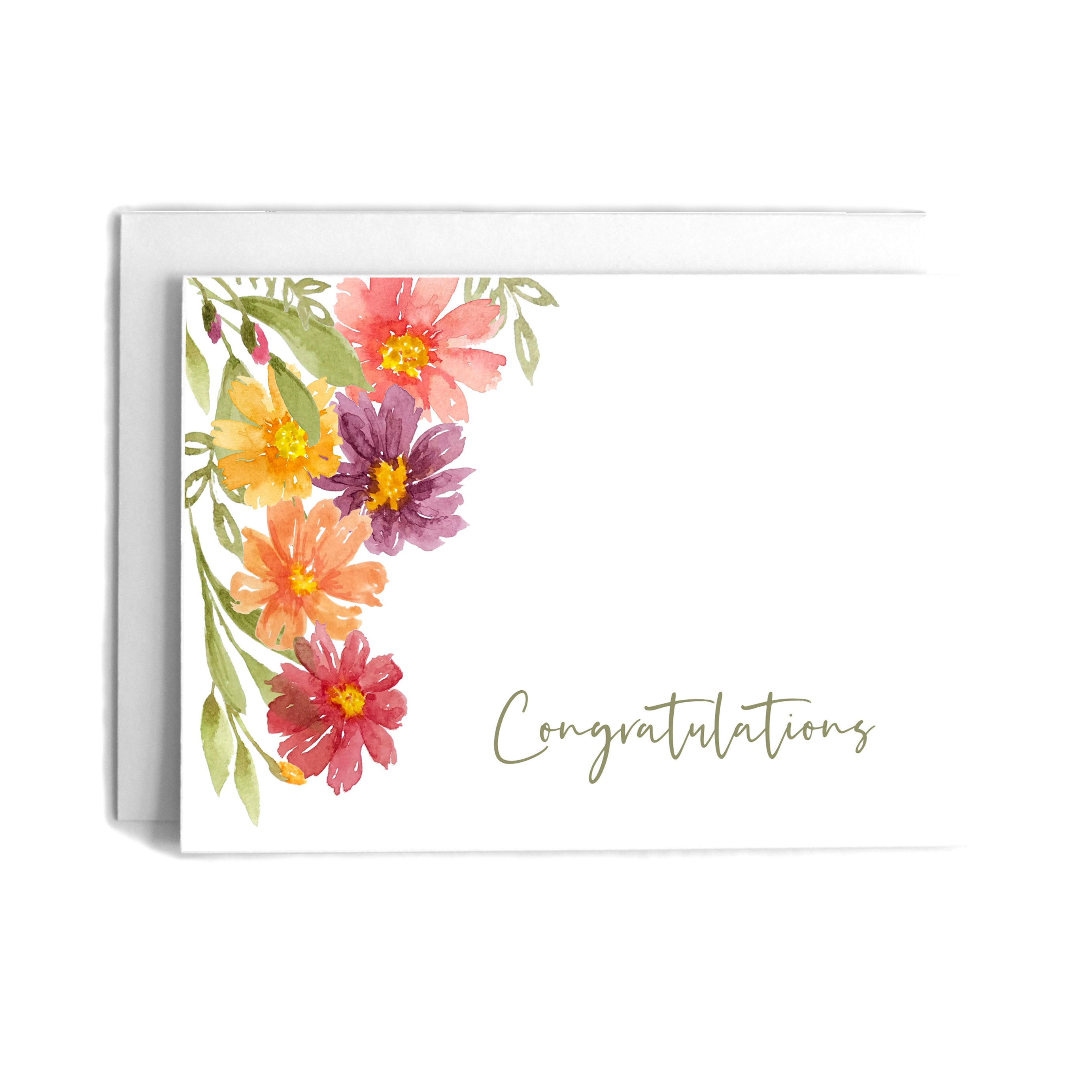 Floral Congrats Card Floral Congrats Card
