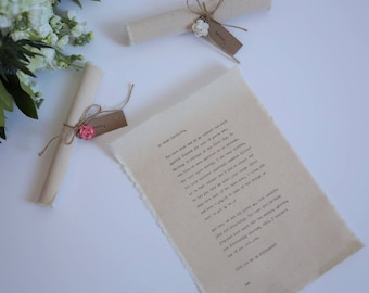 Love Letter Scroll, Bridesmaid Proposal / Wedding Anniversary Gift /Maid of Honour /Gift for Bride from Groom, Wedding Thank You Cards