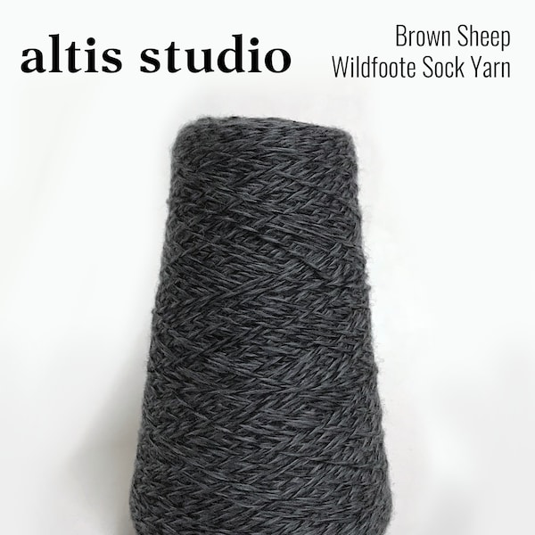 Brown Sheep Wildfoote Luxury Sock 75/25 Superwash Wool/Nylon Coned Yarn Fingering Weight Washable