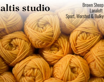 Brown Sheep Lanaloft 100% Wool Ball Yarn Sport Worsted Bulky Weight