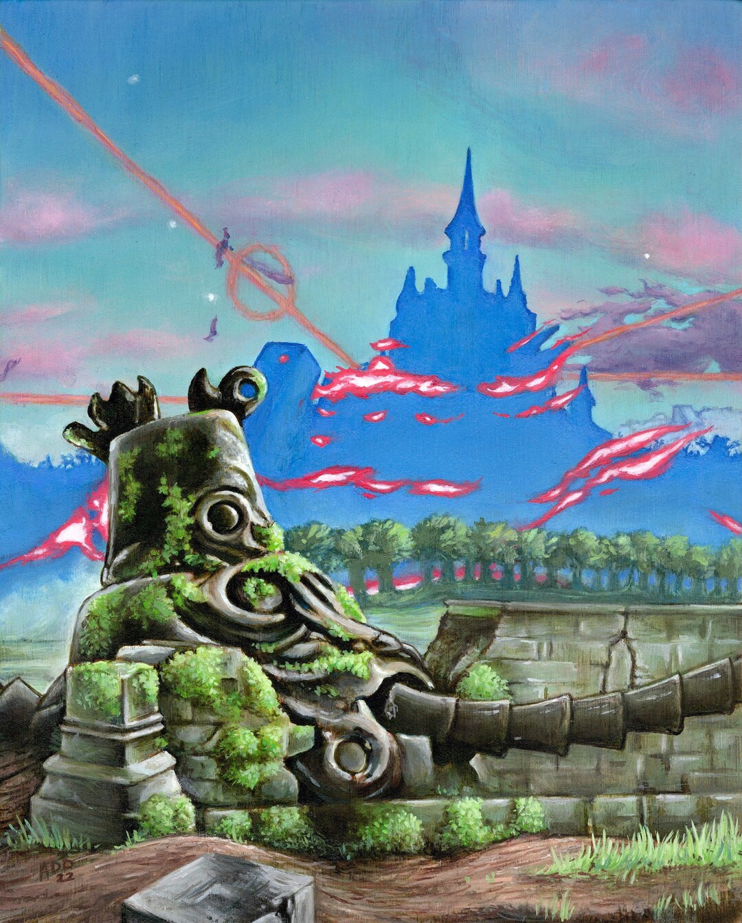 アートヤーン(303)約52g 2080円 Zelda Guardian Triptych Print: Breath of the Wild Game Room Art - Etsy