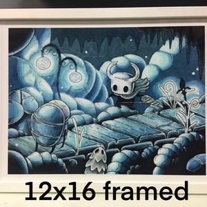 HOLLOW KNIGHT Watercolor Painting Art Print, Video Game Art, Game Room ...