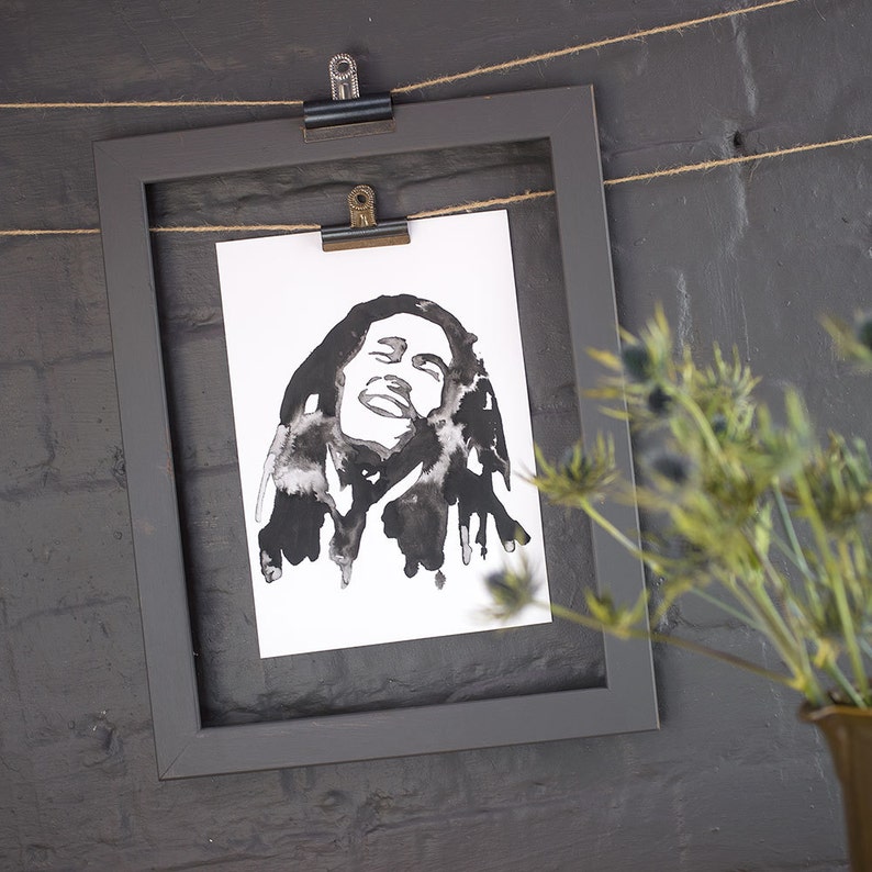 Bob Marley pop art portrait print image 1