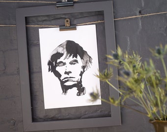 Andy Warhol pop art portrait print