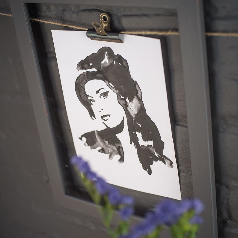 Amy Winehouse pop art portrait print image 2