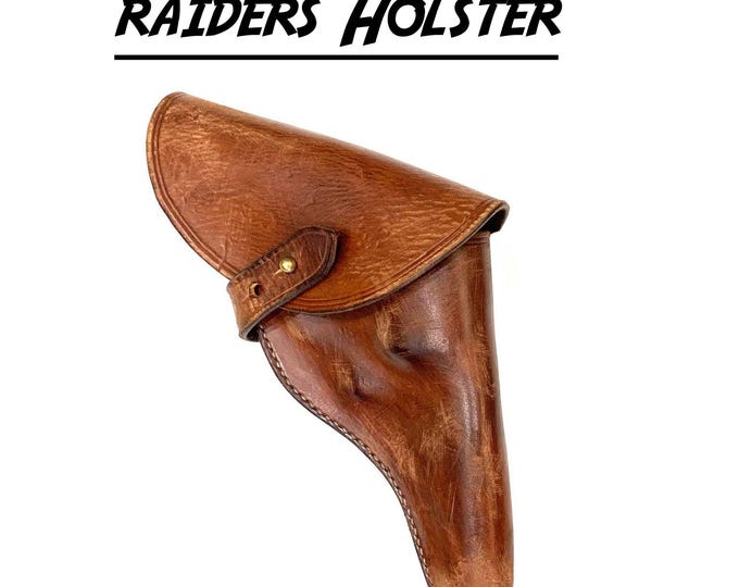 Featured listing image: Indiana Jones Inspired Holster, World War I Holster, Leather Holster, Smith and Wesson Holster