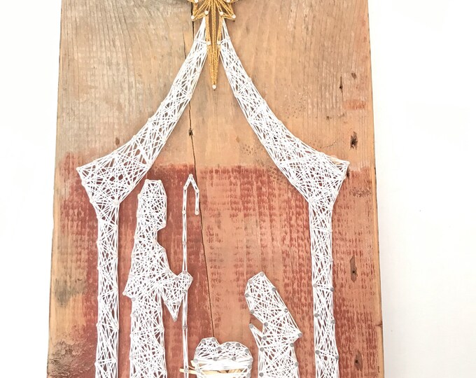String Art. Nativity Scene String Art Nativity Scene Etsy
