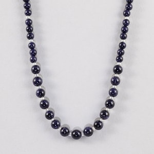 Blue Goldstone necklace