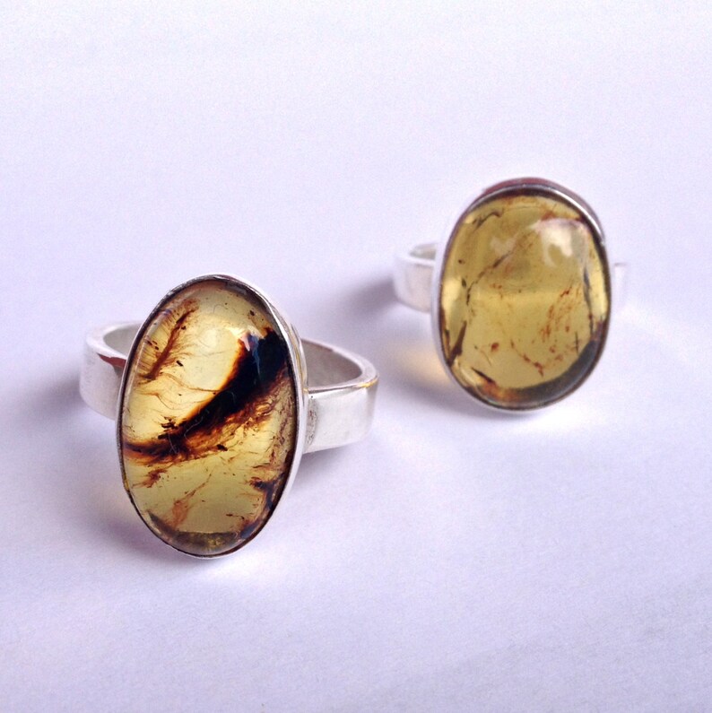 Silver Band Amber Ring Amber Rings Amber Ring Men/'s Amber Ring Women/'s Amber Ring Handmade Amber Ring Yellow Amber Ring