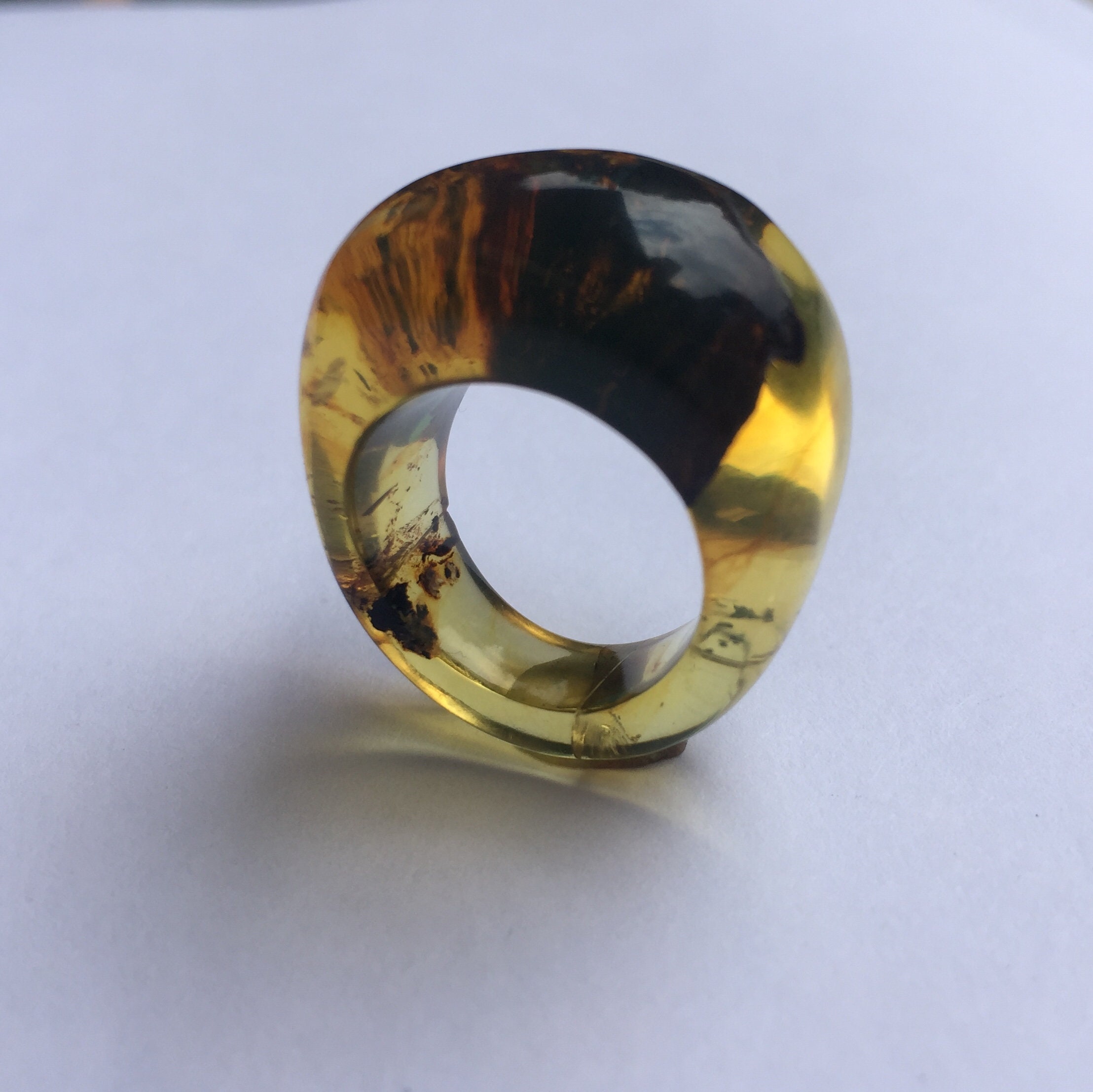 Baltic Amber Ring Size 8.25 (925 Sterling Silver) RING70201 – Ana Silver Co
