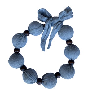 Nano-Ice Cooling Necklace for Hot Flashes & Menopause Relief 2-3 Hours of Cooling Comfort Freezer-Charged Reusable Neck Cooler- Jersey Grey