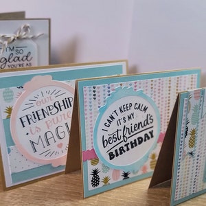 Cartes de voeux Friends Forever - Lot de 4
