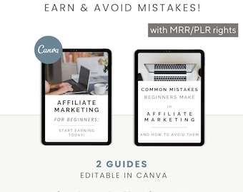 Affiliate Marketing for Beginners + Beginner Mistakes to Avoid | Affiliate Marketing for Newbies | Affiliate Marketing Basics | MRR | Canva