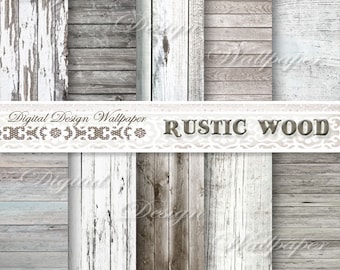 COMMERCIAL USE,Wood Digital Paper, White Wood Digital Paper,Rustic Wood,Digital Paper, Rustic Wood Texture, Distressed Wood, Wood Background