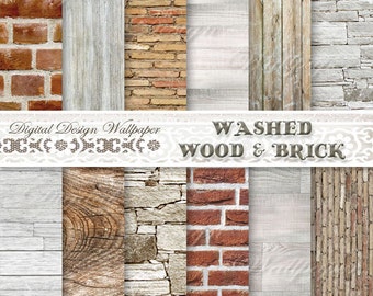 COMMERCIAL USE,Digital Paper Wood,Wood Digital Paper,Brick Paper,Washed White Wood,Washed Wood,Rustic Wood,Stone,Brick Papers,Wood Texture