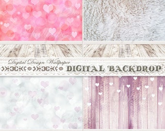 Digital Backdrop,Photo Backdrop,Photography Background,Digital Background,Bokeh Digital,Digital Backdrop Bokeh,Heart Bokeh Background