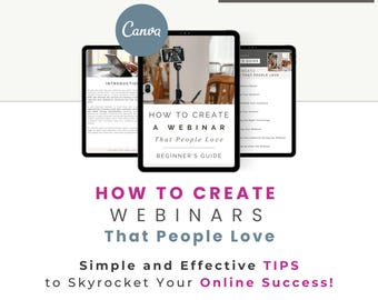 How to Create a Captivating Webinar | Create Memorable Webinars | Canva Template | Create, Promote & Host Webinars People Love | MRR