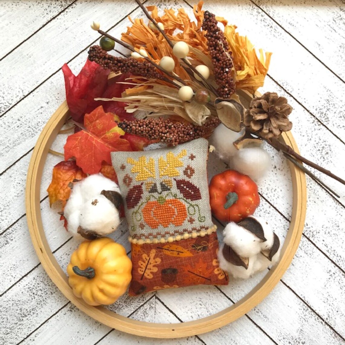 October Little Fall Fling - PDF Instant Download - Counted Cross Stitch ...