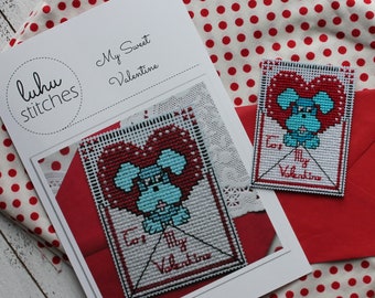 My Sweet Valentine - Printed Counted Cross Stitch Pattern