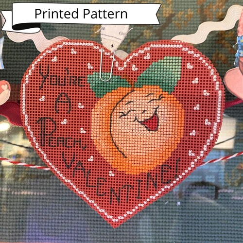 You're A Peach - Printed Version - Cross Stitch Pattern