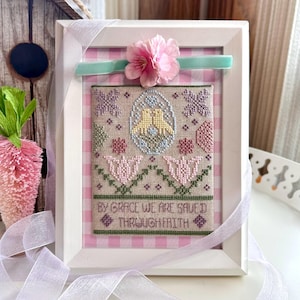 By Grace - A Quaker Sampling - PDF Instant Download - Counted Cross Stitch Pattern