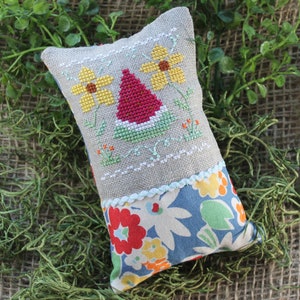 Digital Counted Cross Stitch - August - Little Summer Fling - PDF Instant Download