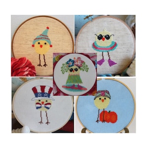 Digitial Cross Stitch Patterns - Luhu Bird Package - Instant Download PDF Patterns