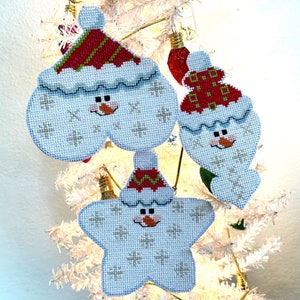 McSparkle Bros. Ornament Trio - Instant PDF Download - Counted Cross Stitch Pattern Pack