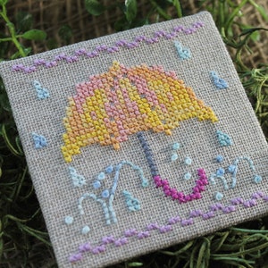 Counted Cross - April Little Spring Fling - PDF Instant Download