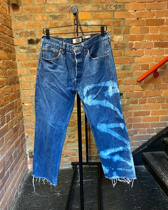 Vintage Levi's 501 Bleached Mom Jeans (29) - Hi-R… - image 4