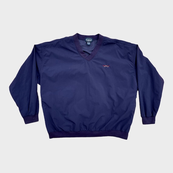 Vintage Navy Golf Pullover Windbreaker Sweater (X… - image 1