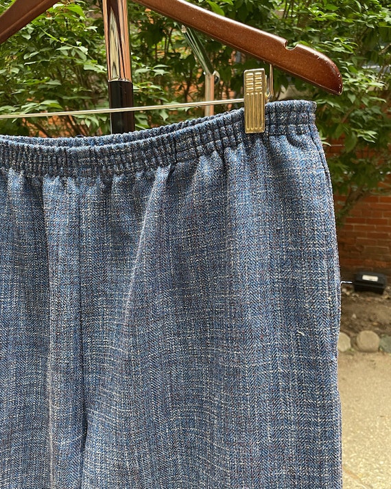 Vintage Blue Plaid Easy Pants (1X) - Hi-Rise Pant… - image 3