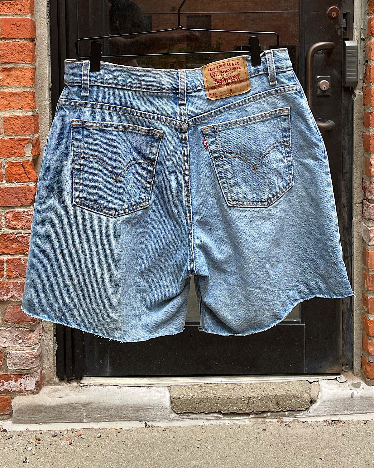 Mom Denim Cut-off Shorts 32 Hi-rise 