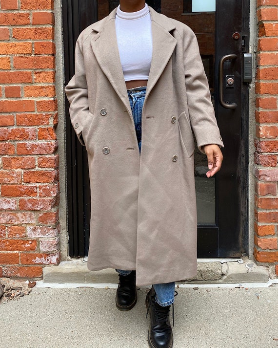 Vintage Beige Jones New York Wool Coat - Jones New