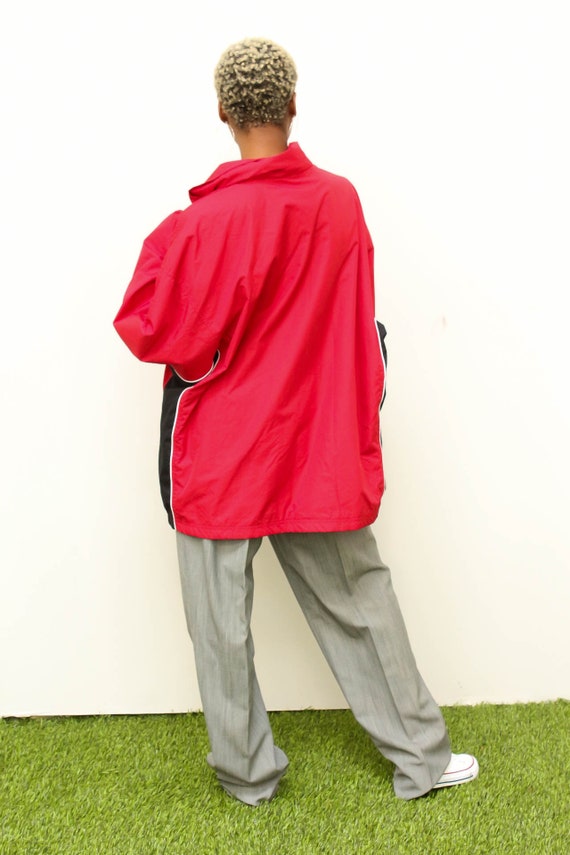 reebok jacket vintage red